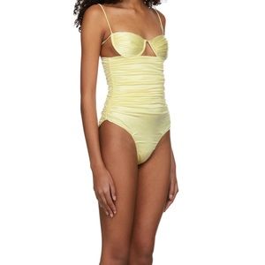 Isa boulder yellow one piece swimsuit